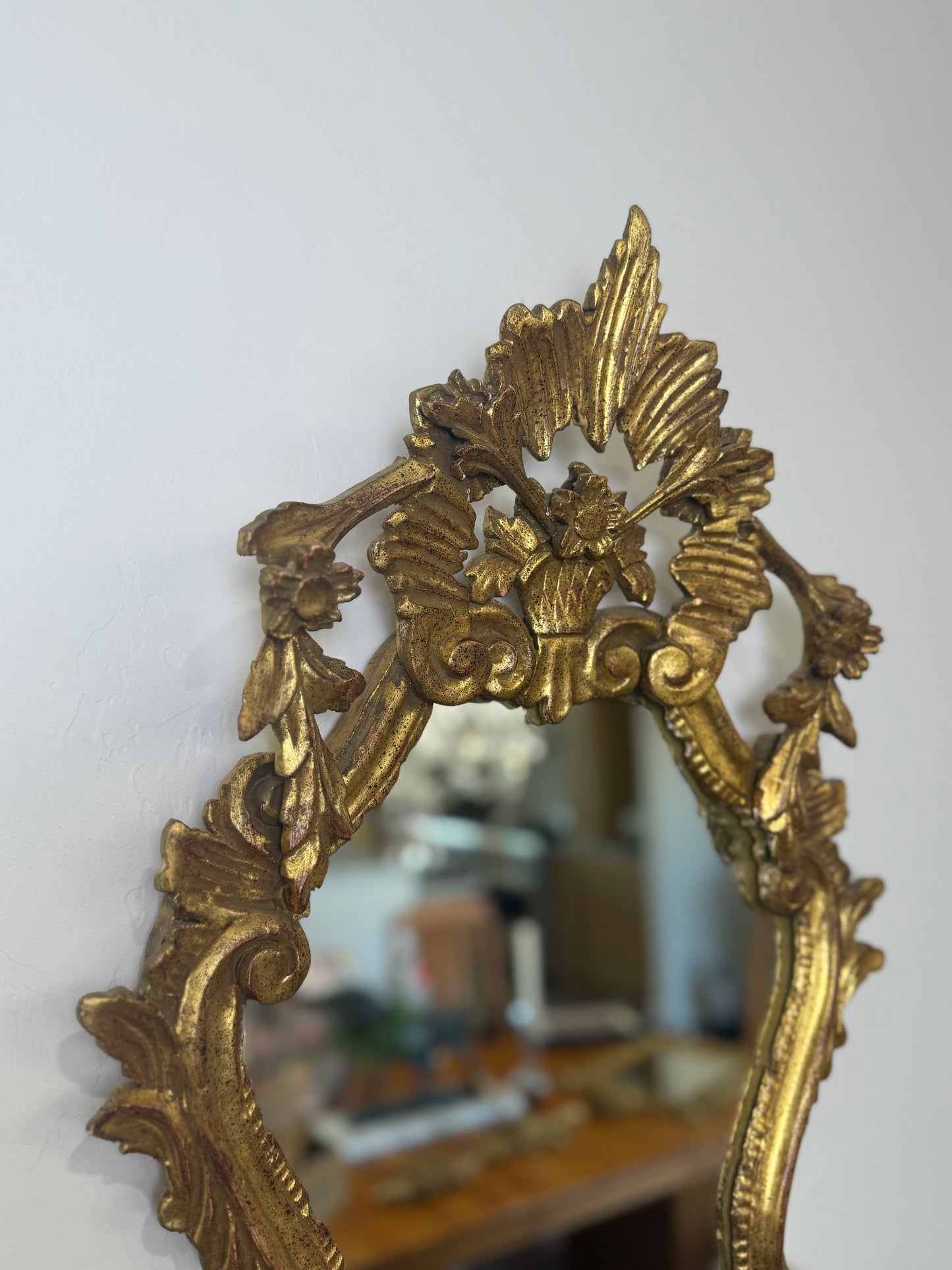 19th Century Gold Florentine Italian Mirror