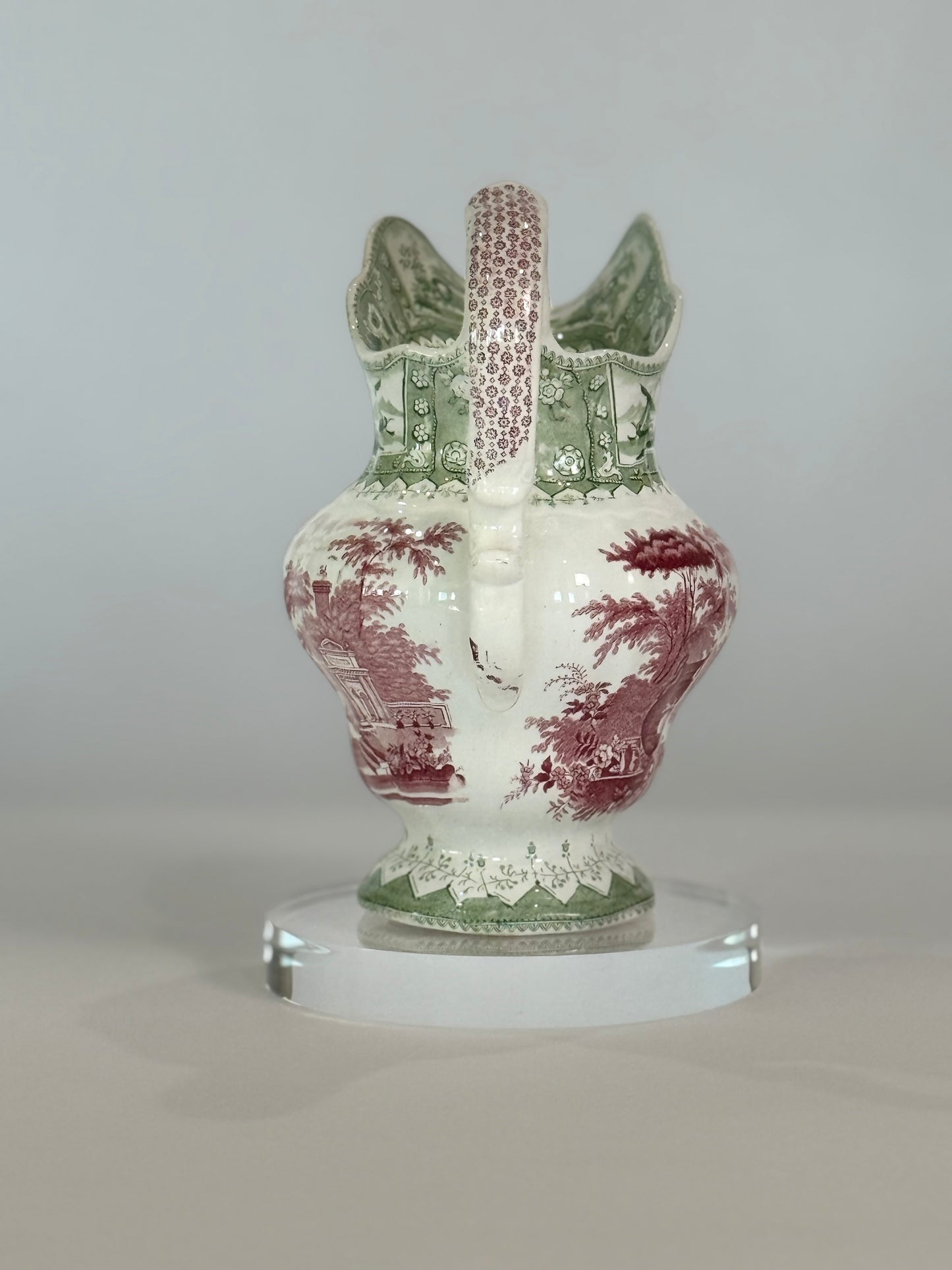 T. Mayer of Stoke-on-Trent 2 Color Transferware "Canova" Pitcher