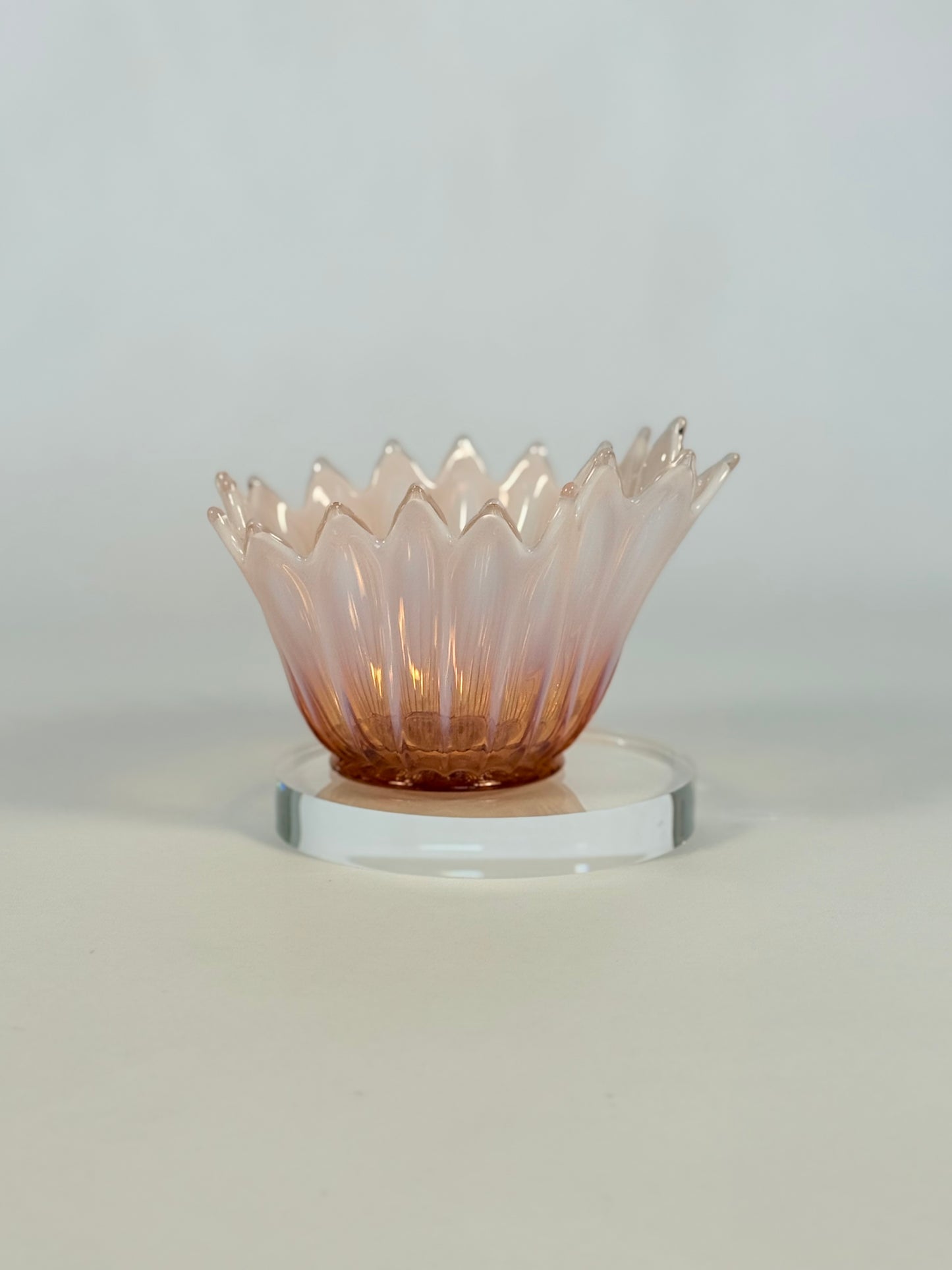 Vintage Pink Opalescent Fostoria Splash Bowl