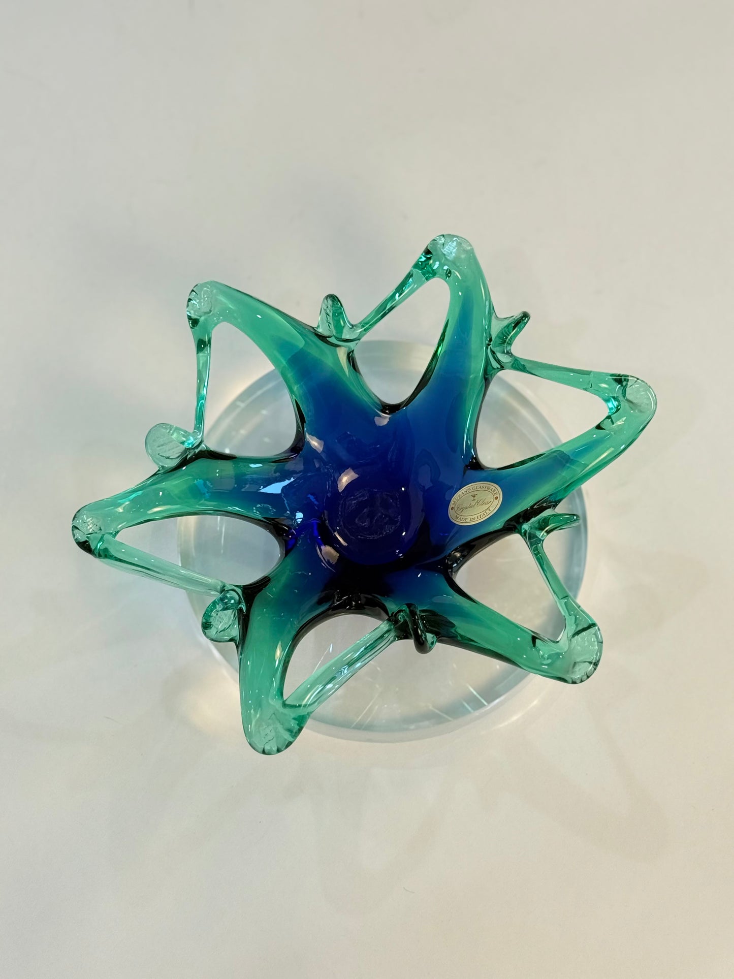 MCM Murano Star Shaped Bowl