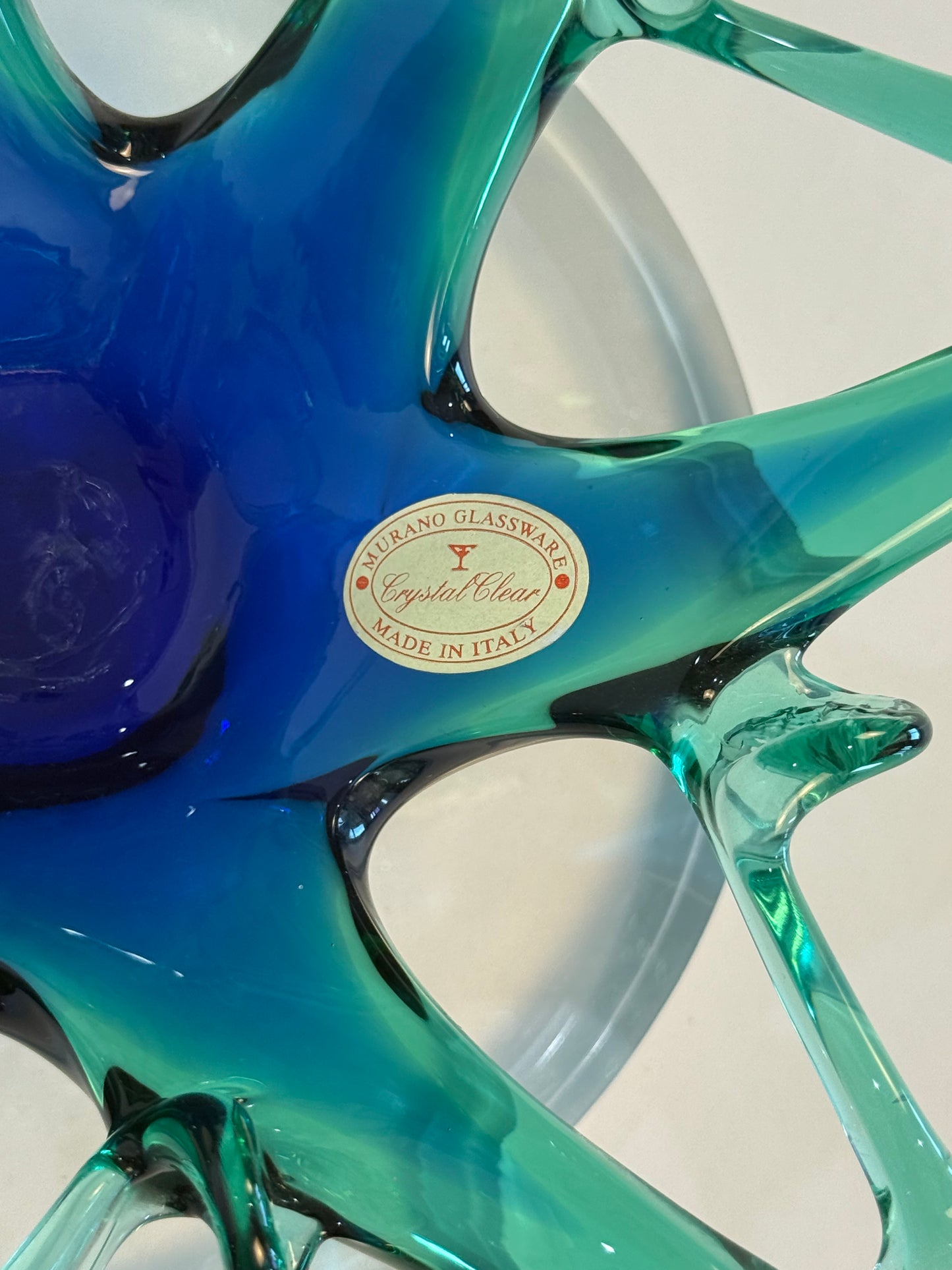 MCM Murano Star Shaped Bowl