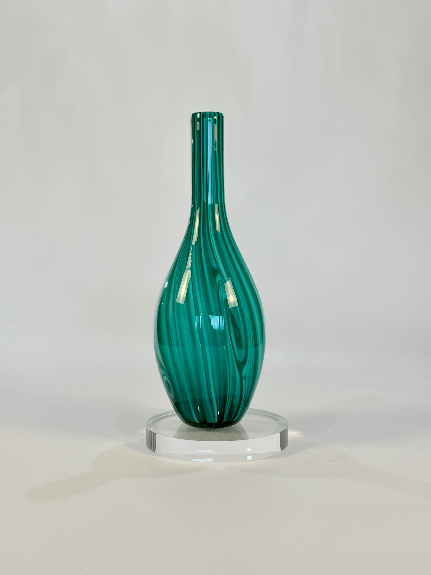 Teal Green Murano Vase