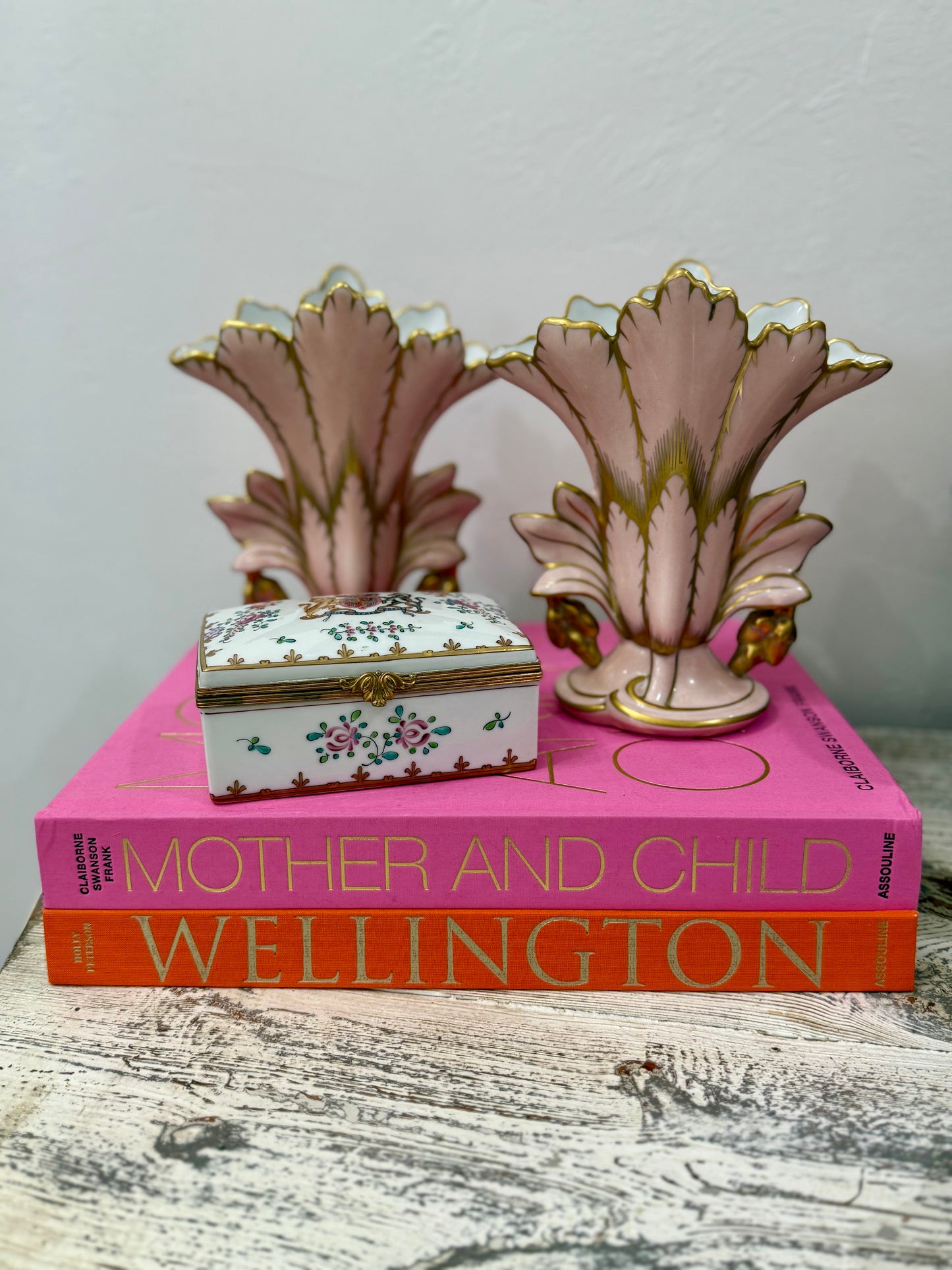 Late 19th Century Limoges Porcelain Box with Armorial Decoration