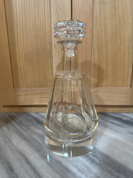 Baccarat Glass Decanter (Brick Cylinder Top)