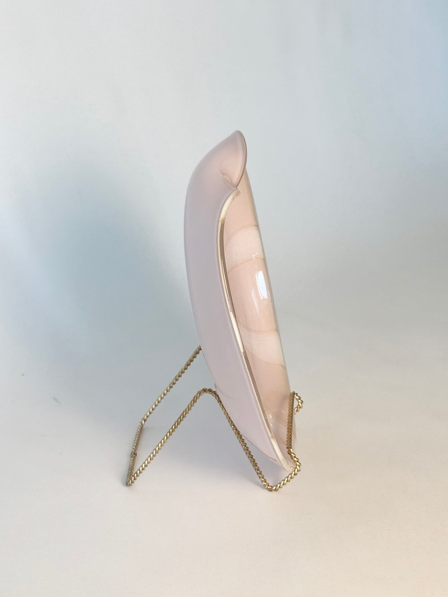 1960s Alfredo Barbini Murano Circus Tent Pink Bowl