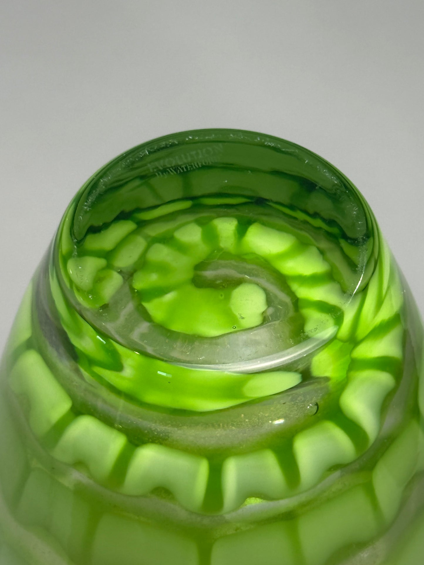 Waterford Evolution Green Art Glass Vase