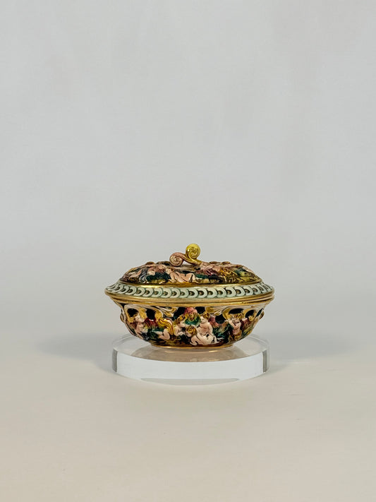 Capodimonte Porcelain Dresser Box
