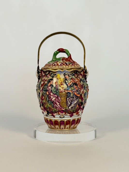 Capodimonte Olive Jar