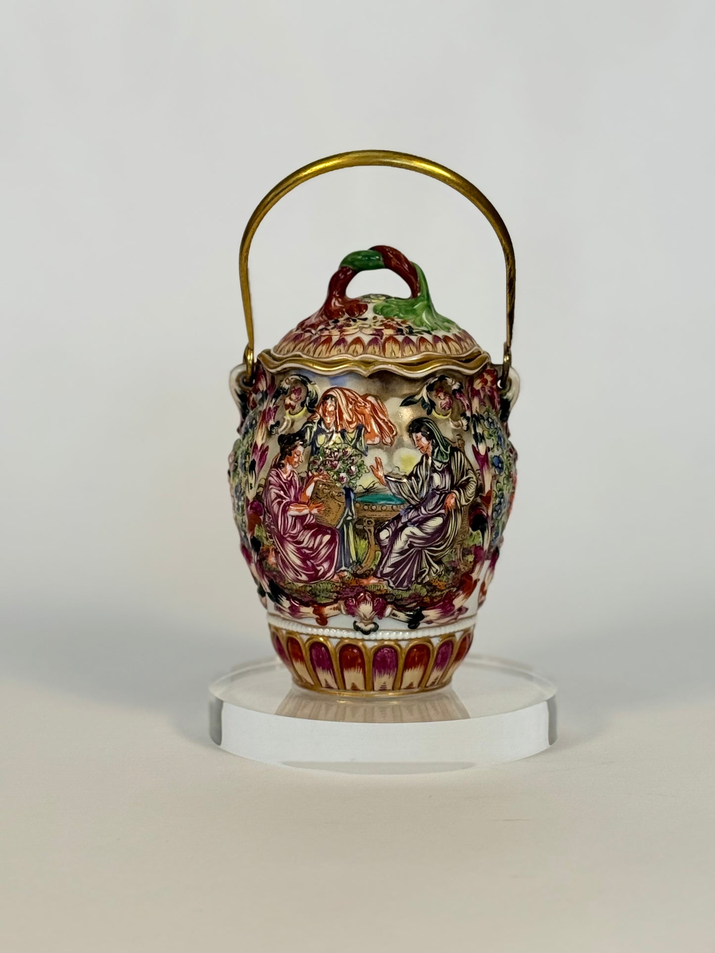 Capodimonte Olive Jar