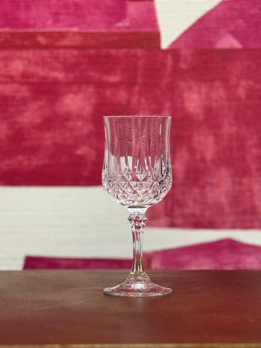 Vintage Longchamp Cristal d'Arques White Wine Goblets