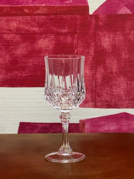 Vintage Longchamp Cristal d'Arques Red Wine Goblets