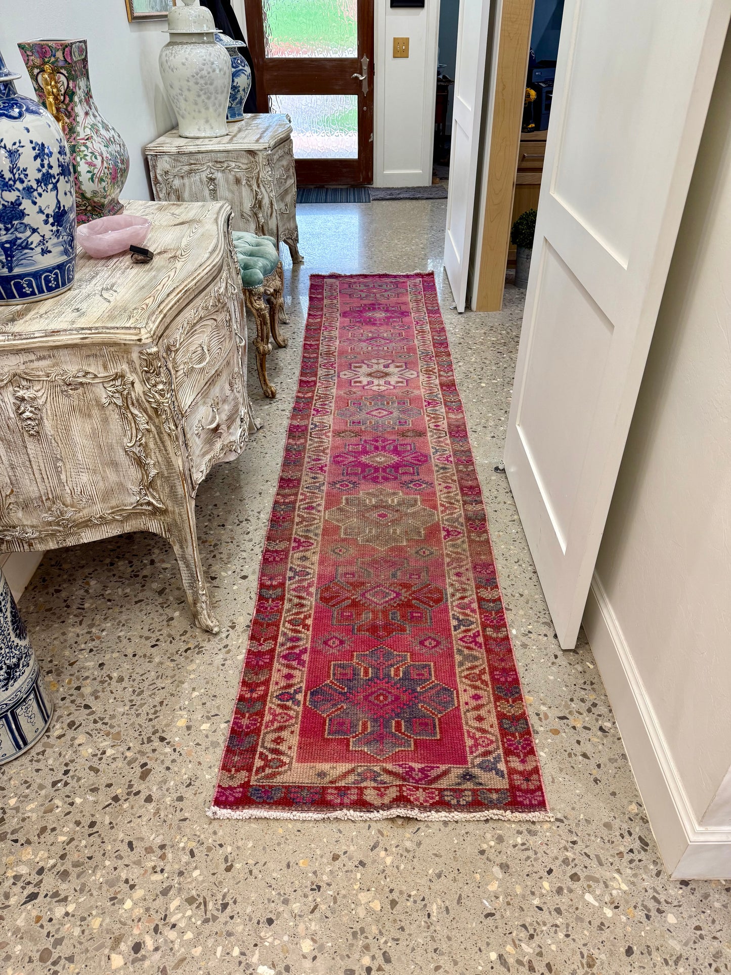 Vintage Turkish Herki Runner Rug