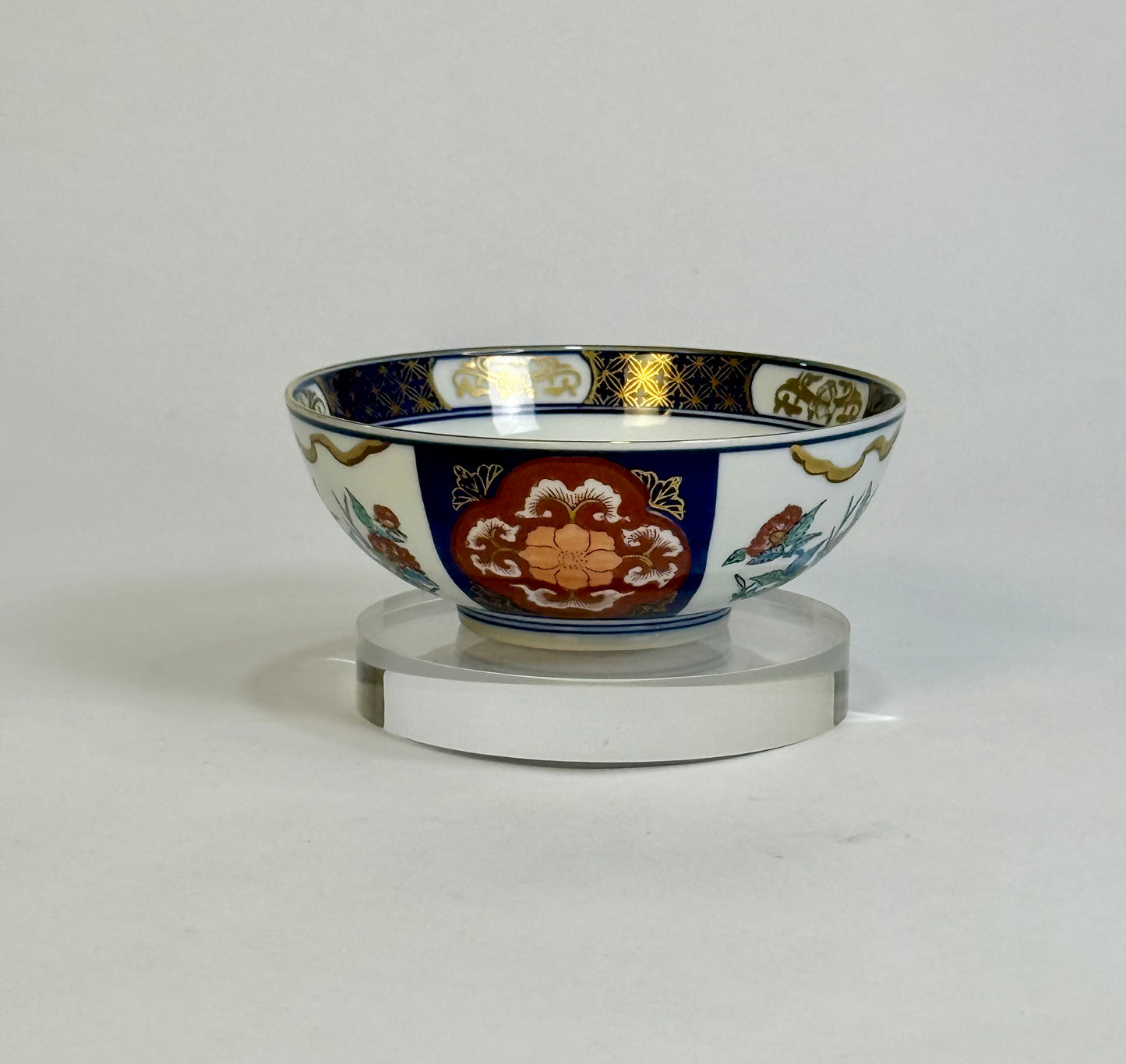 Gold Amari Blue and Red Bowl
