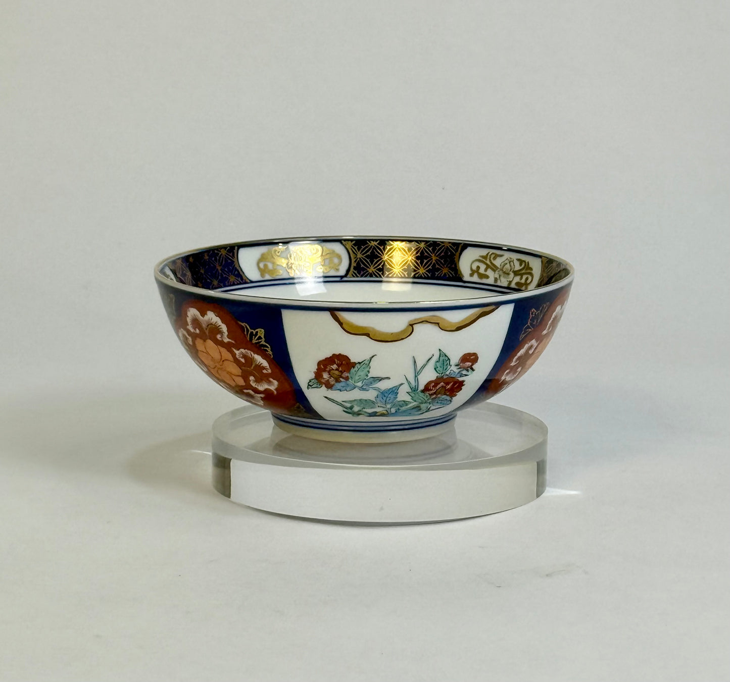Gold Amari Blue and Red Bowl