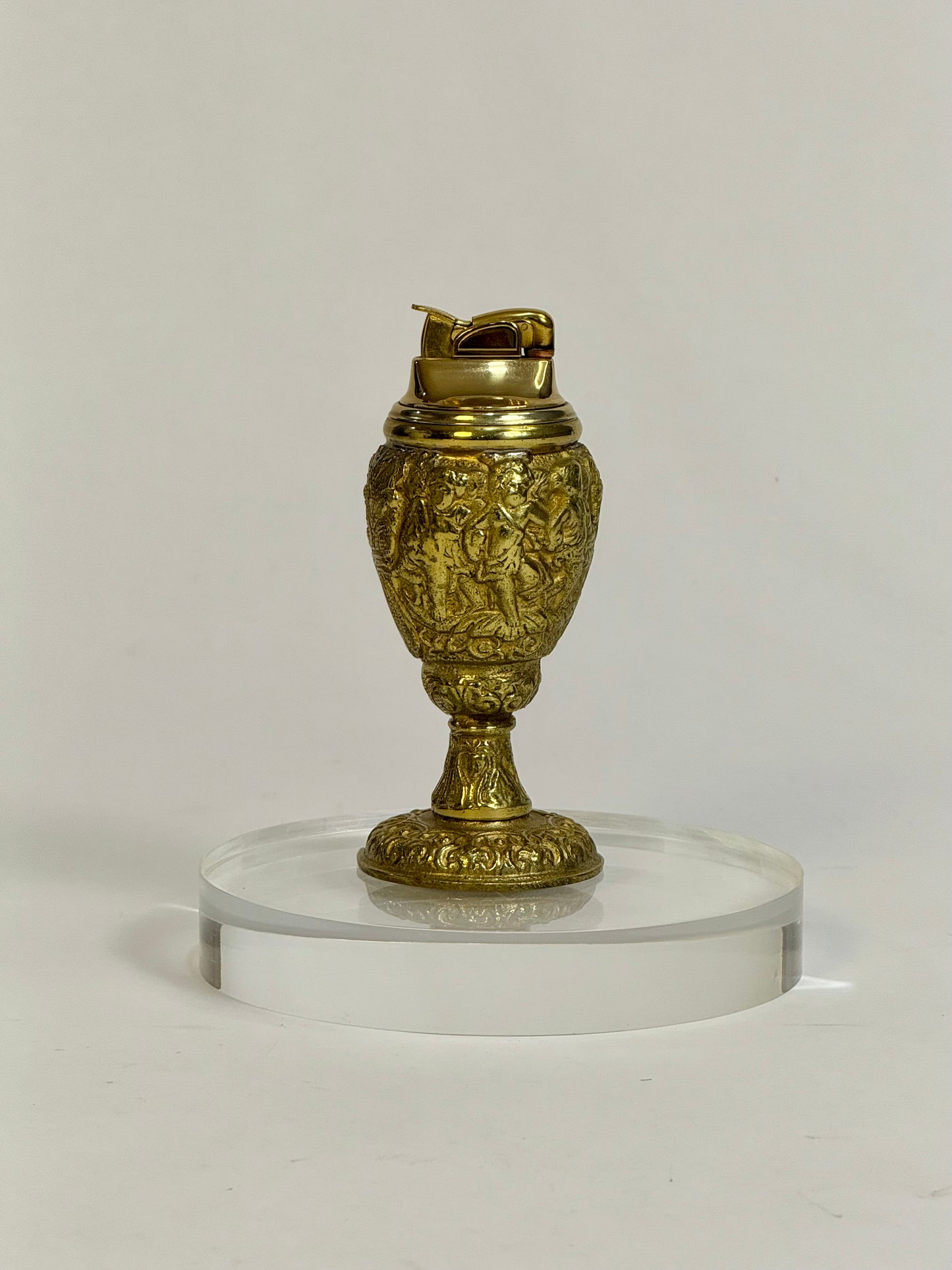 Vintage Brass Table Lighter from Italy