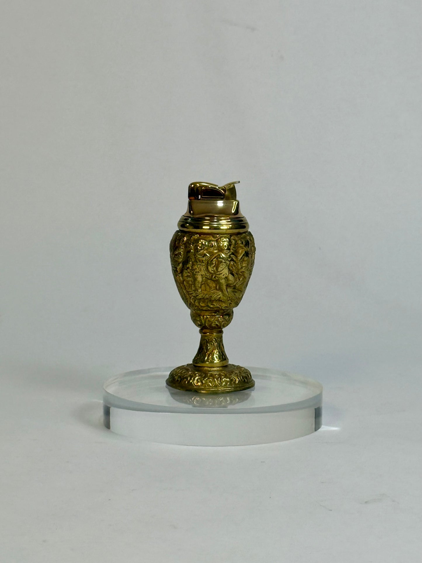 Vintage Brass Table Lighter from Italy