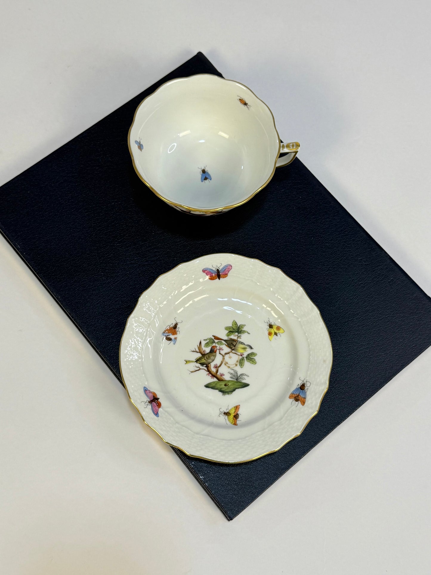 Herend Rothschild Teacup and Saucer