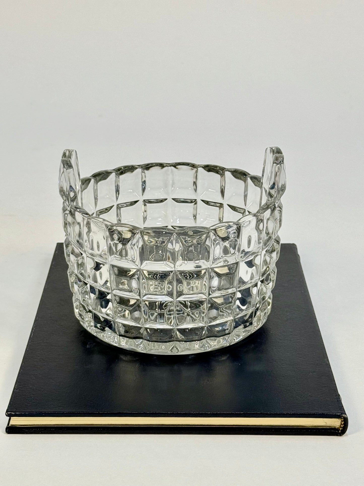 Duncan Miller Block Pattern Glass Bowl