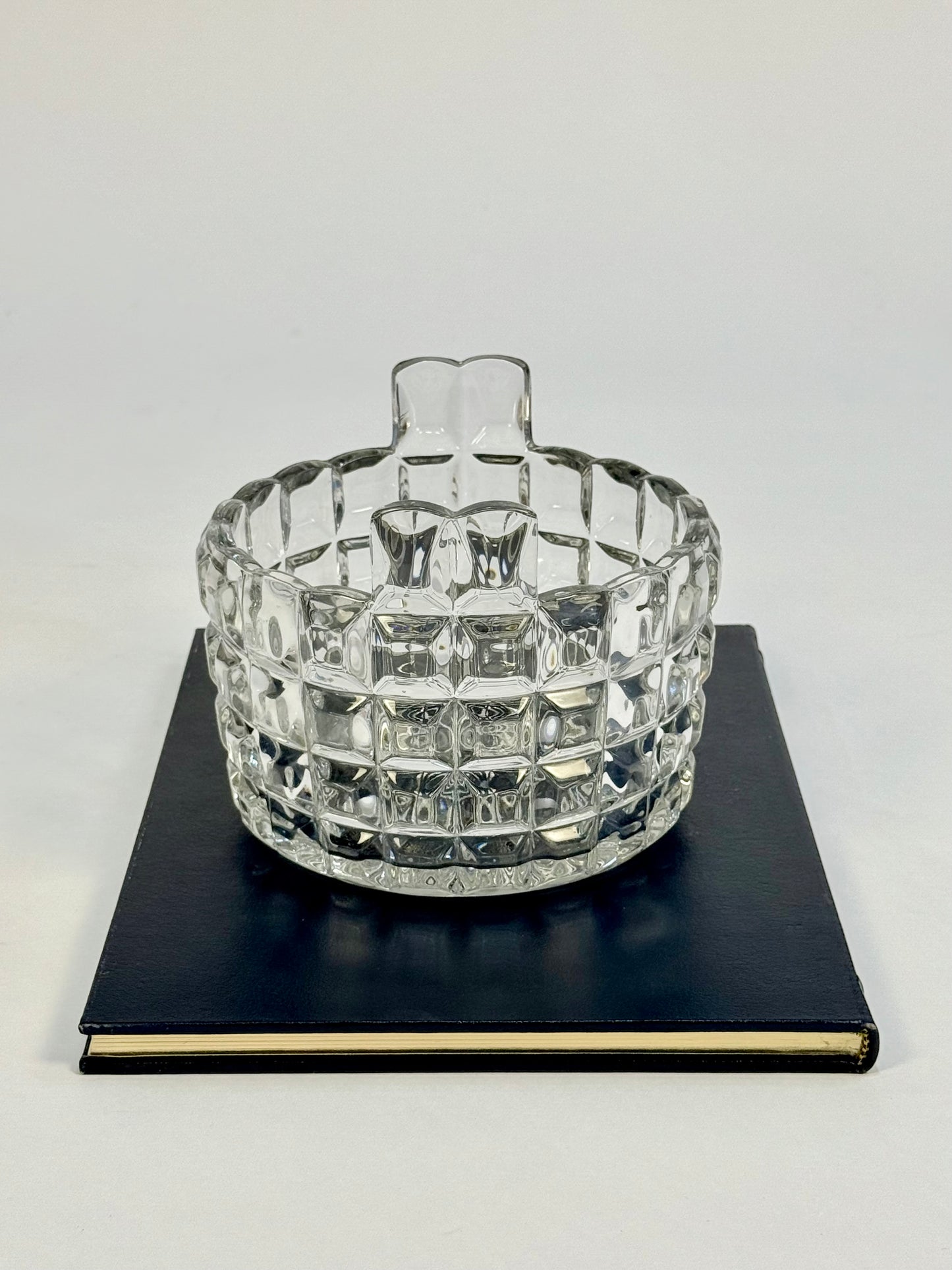 Duncan Miller Block Pattern Glass Bowl