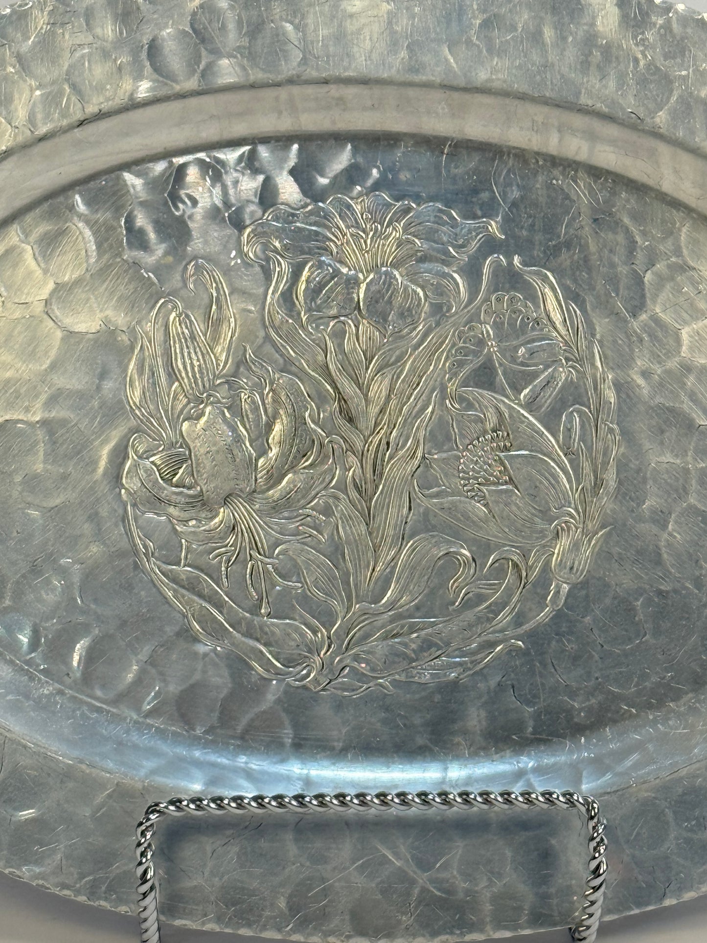 Vintage Hammer Aluminum Tray