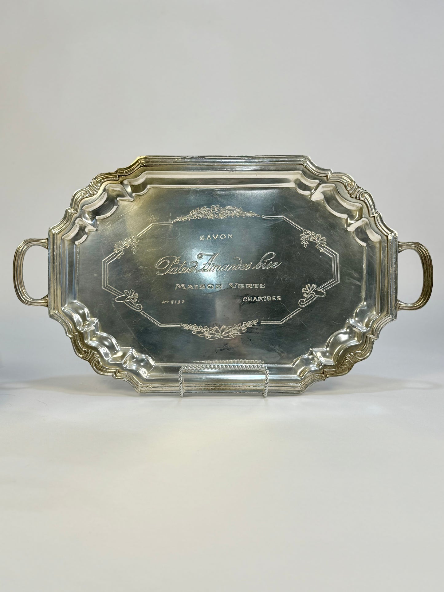 Vintage Silver-Plated Advertising Tray