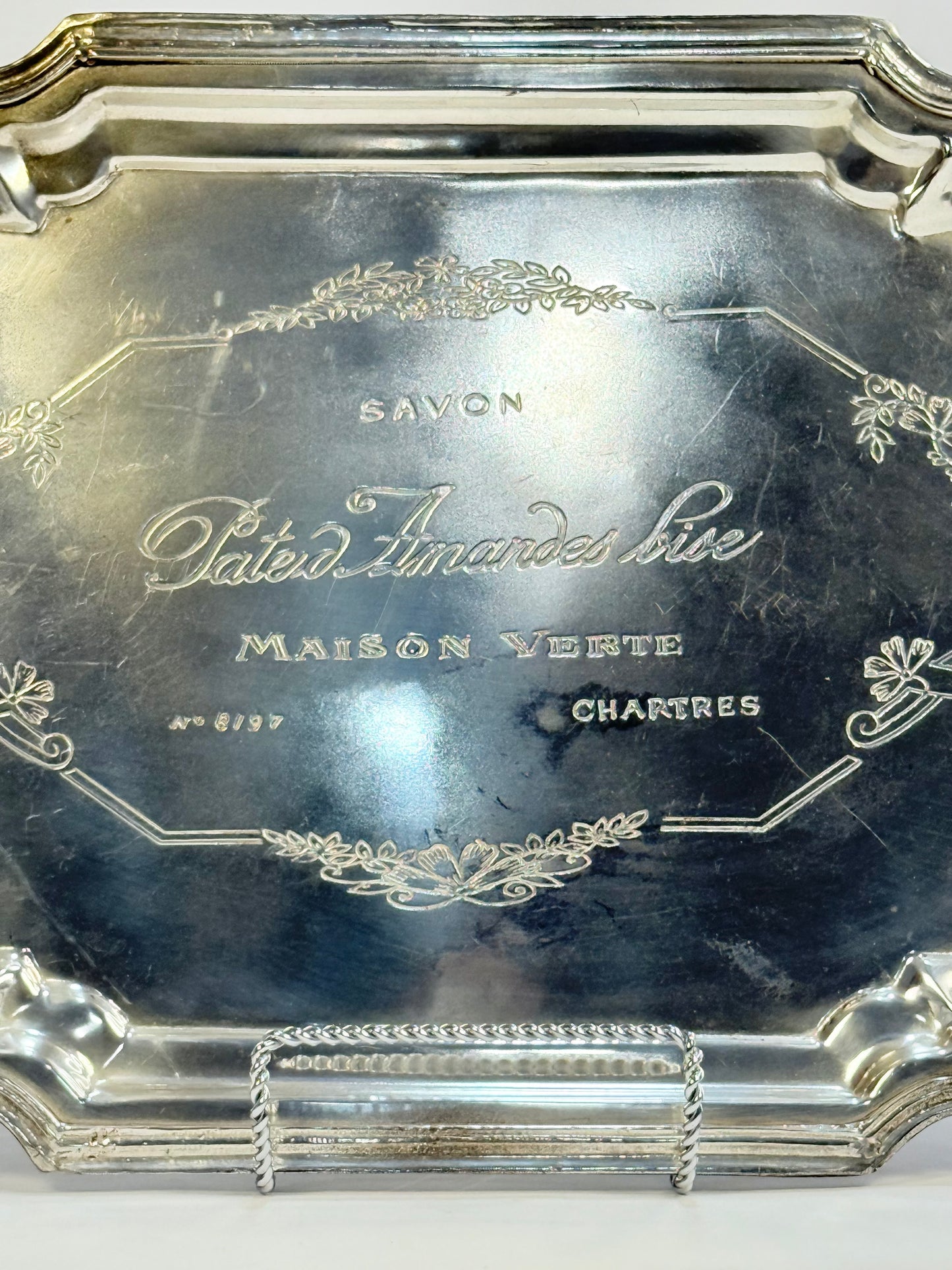 Vintage Silver-Plated Advertising Tray