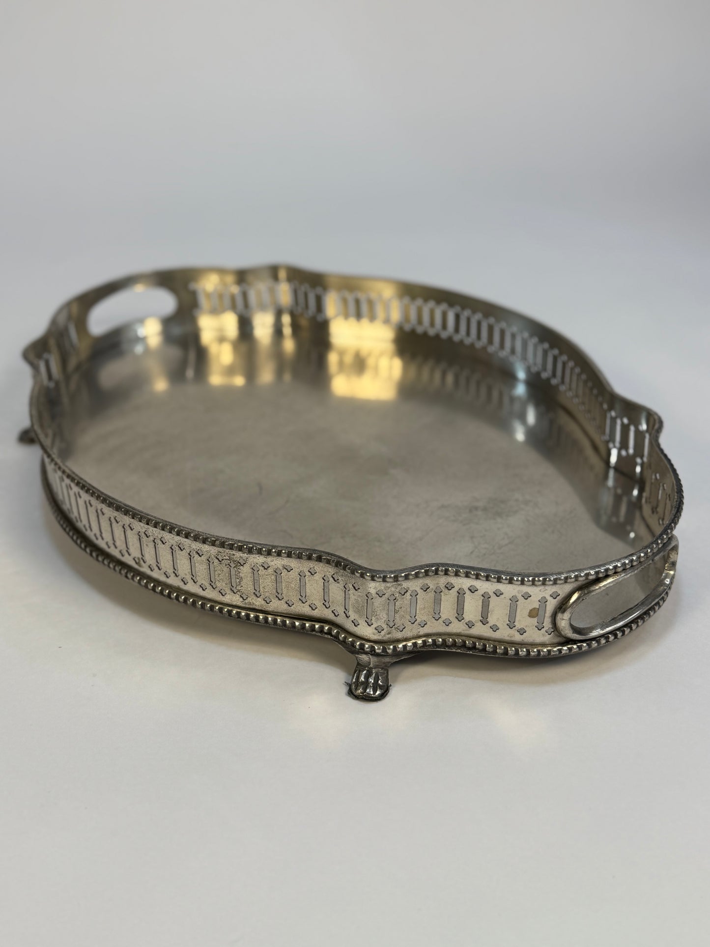 Late 19th Century, Early 20th Century Silver-Plated Serving Tray