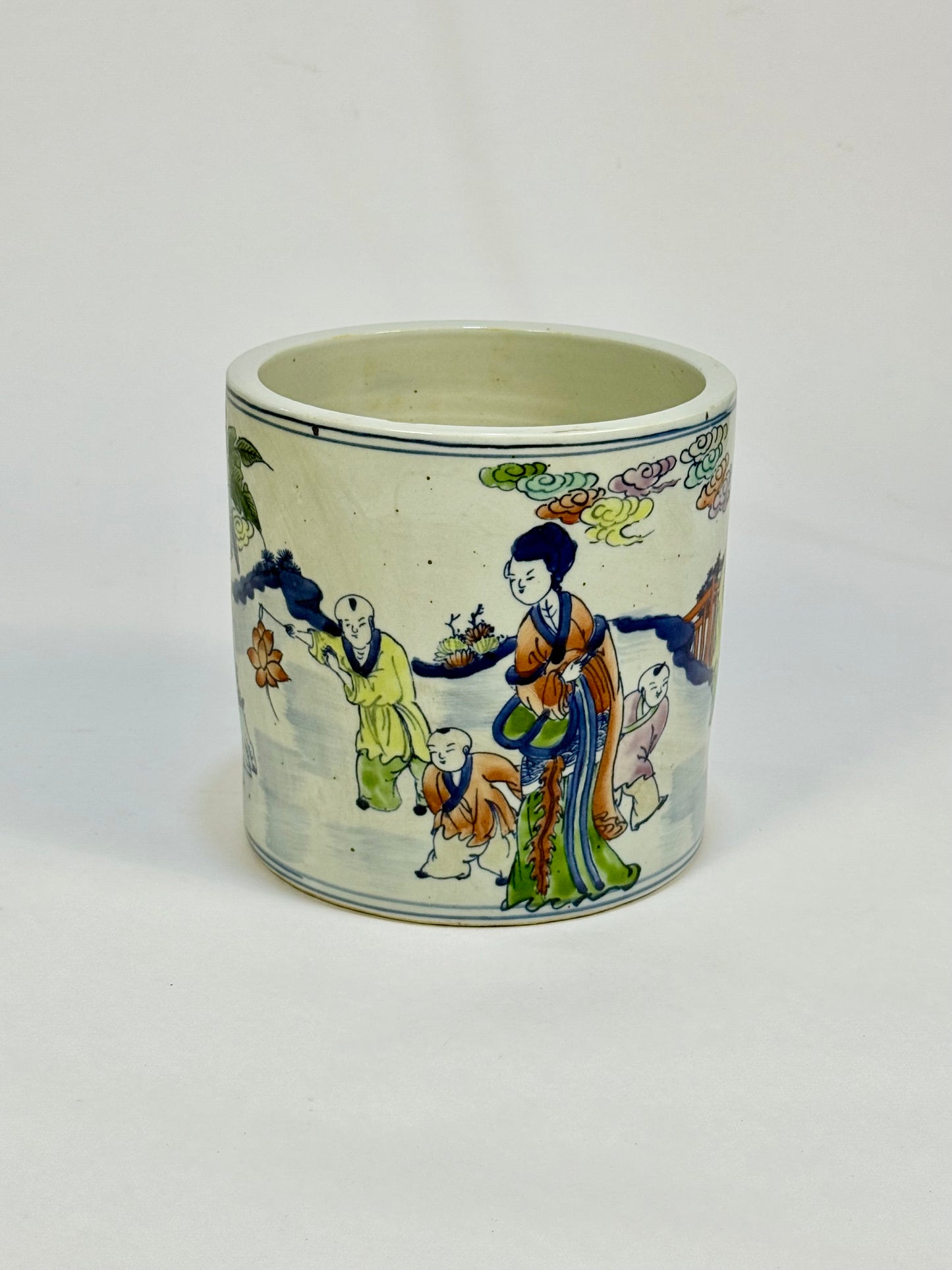 *NEW - Chinese Ceramic Flower/Brush Pot