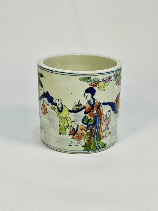 *NEW - Chinese Ceramic Flower/Brush Pot