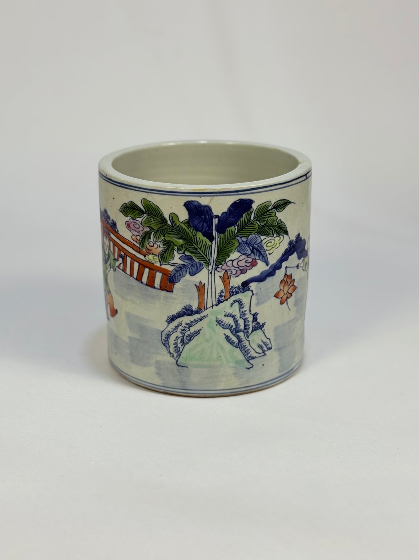 *NEW - Chinese Ceramic Flower/Brush Pot