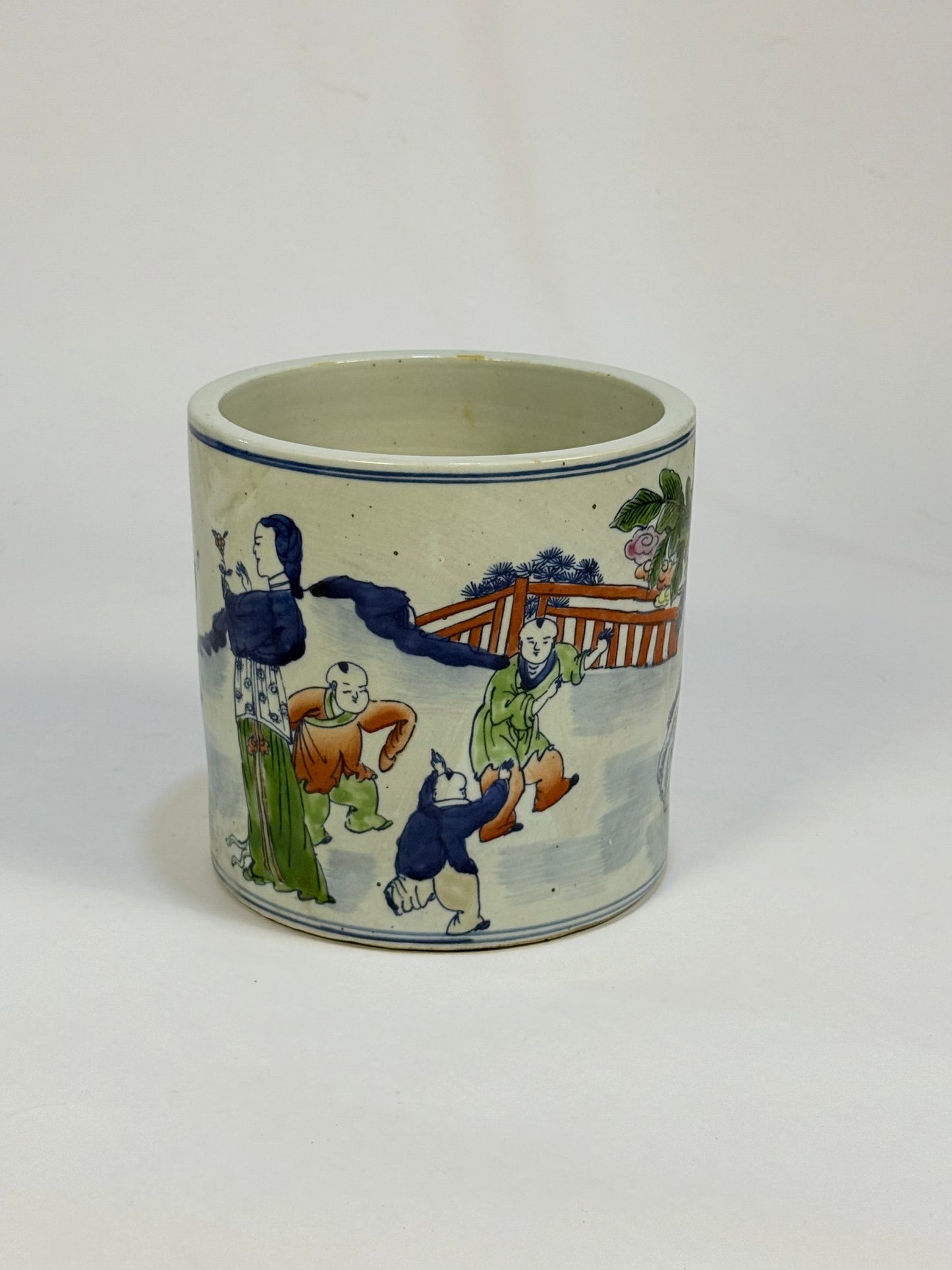 *NEW - Chinese Ceramic Flower/Brush Pot