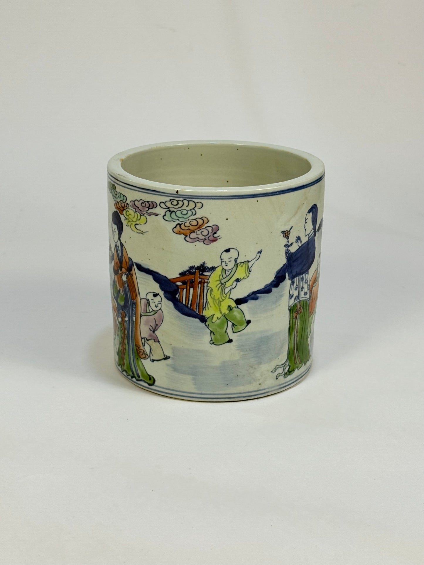 *NEW - Chinese Ceramic Flower/Brush Pot