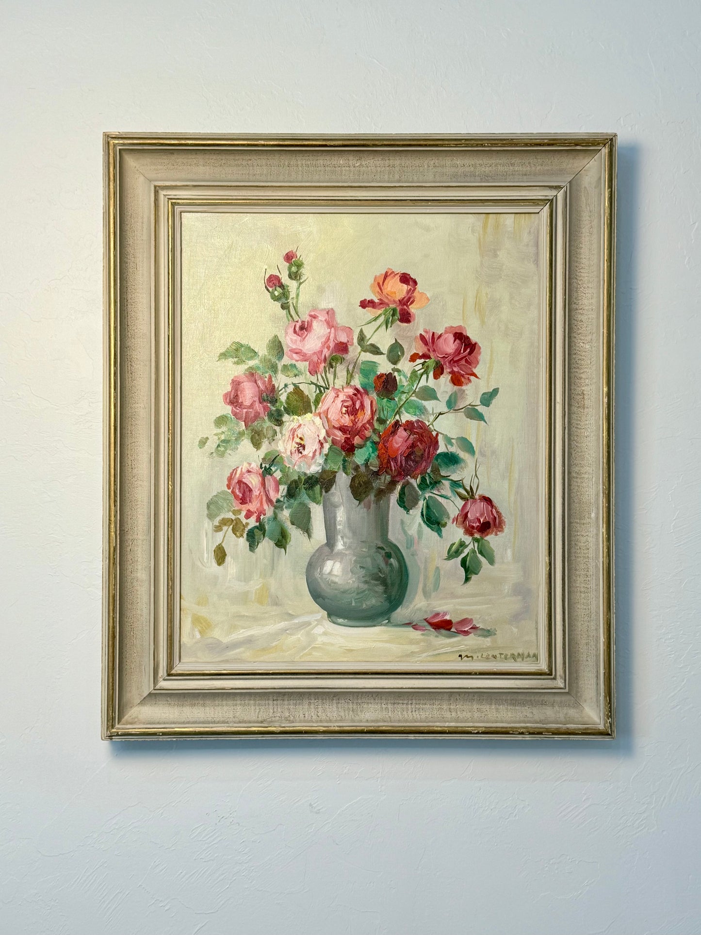 Vintage Rose Oil Painting