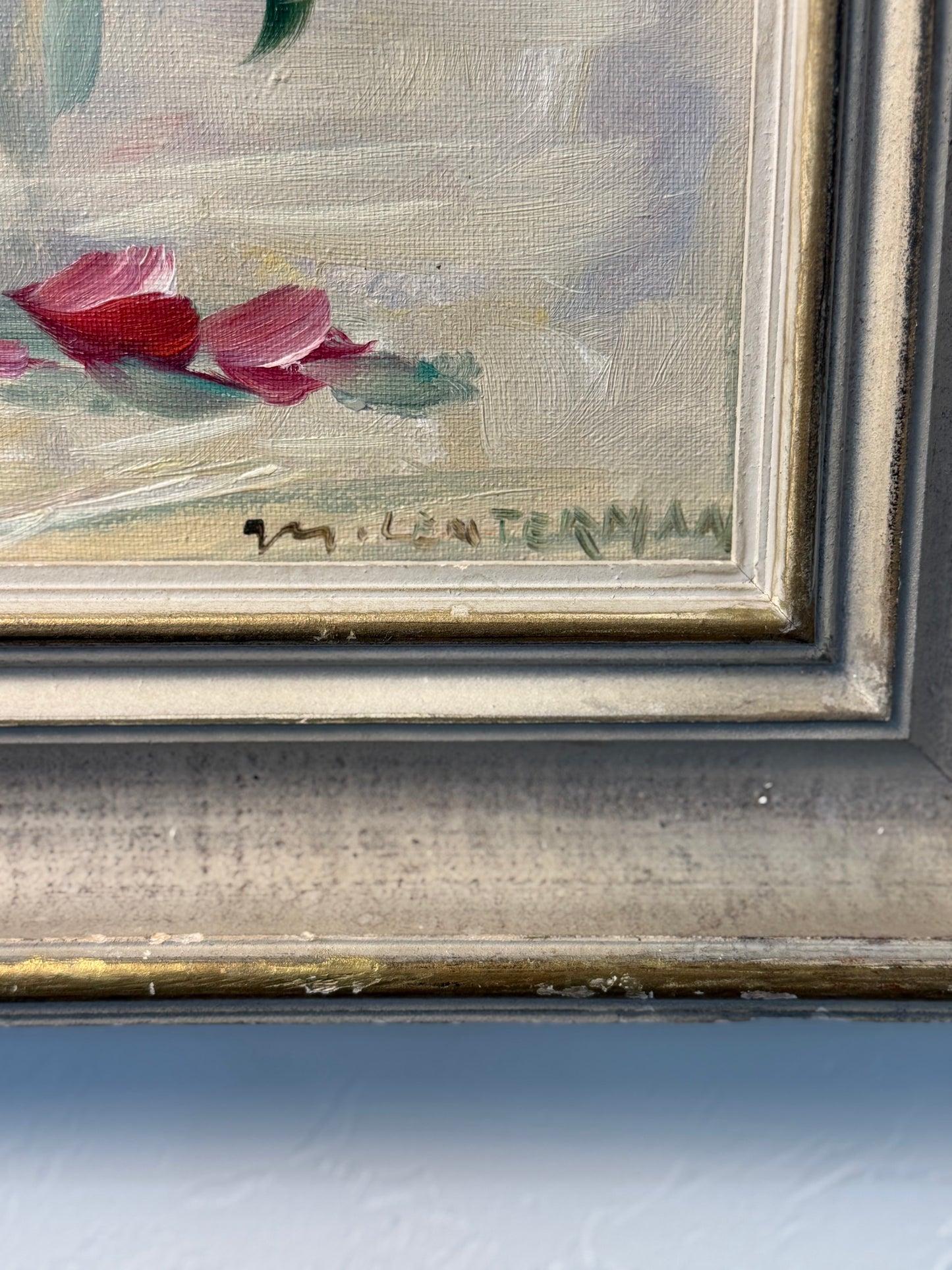 Vintage Rose Oil Painting
