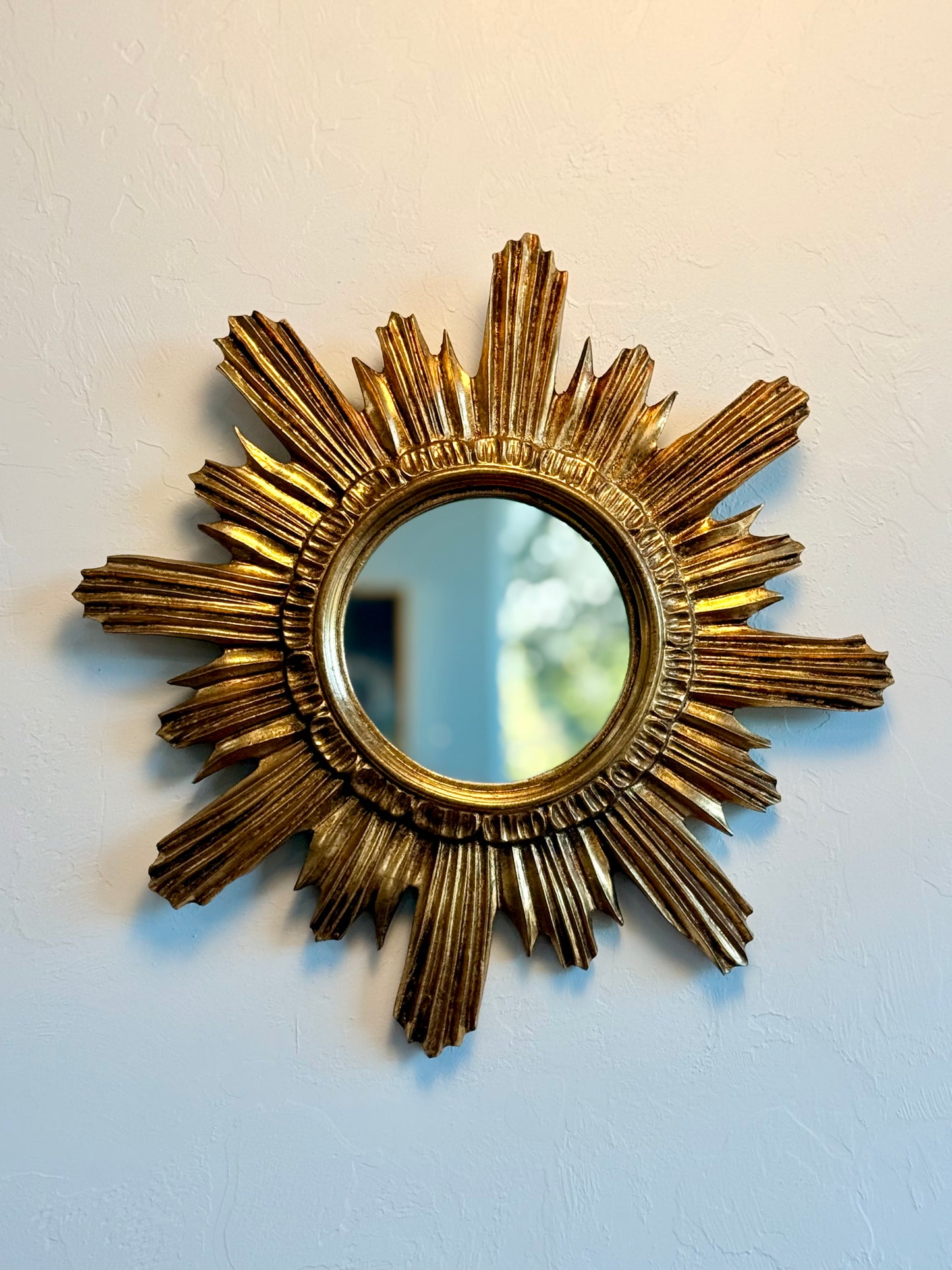 Vintage Italian Gilded Sunburst Mirror