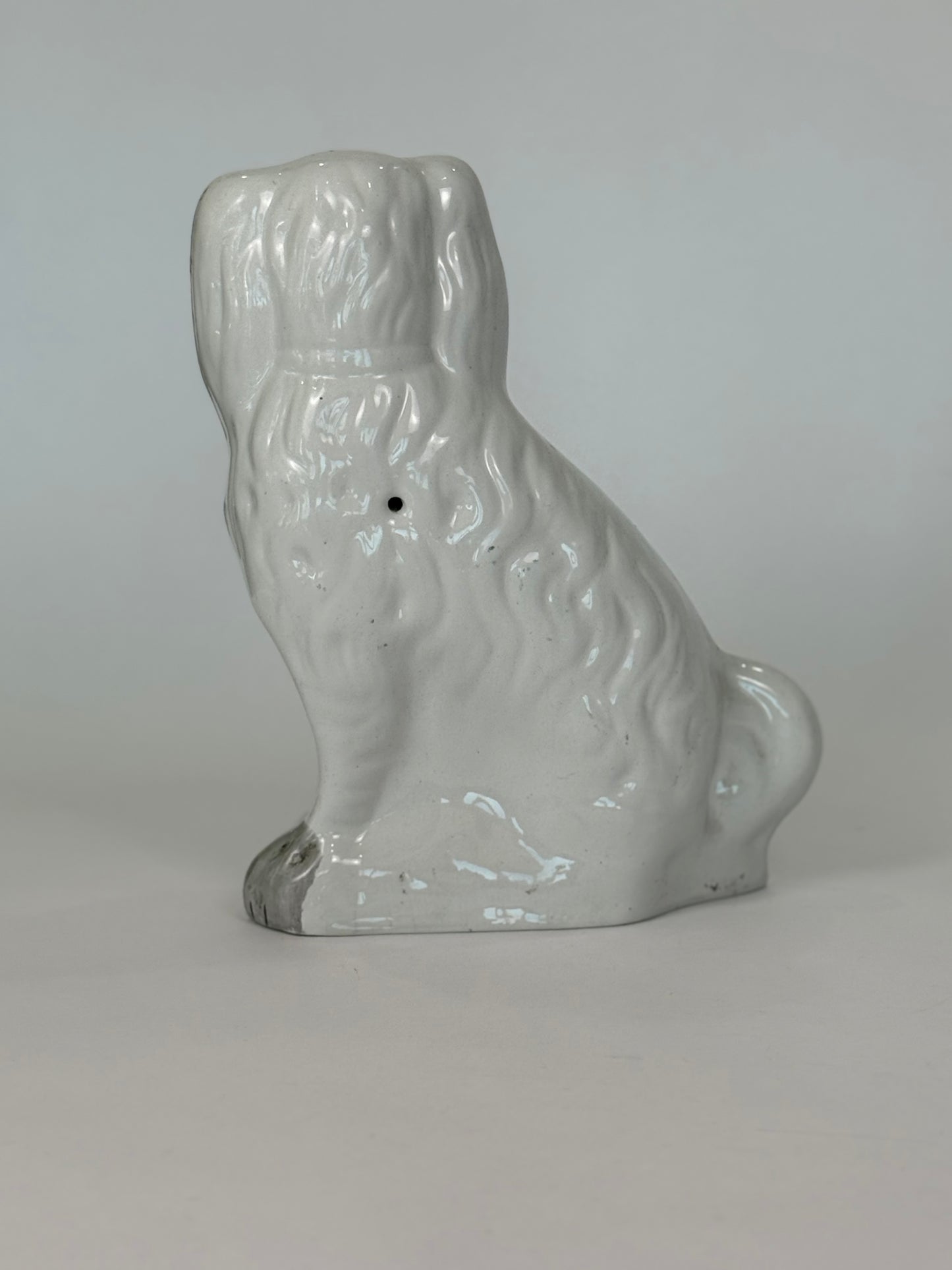 Staffordshire King Charles Spaniel Ceramic Figurine (19th Century)