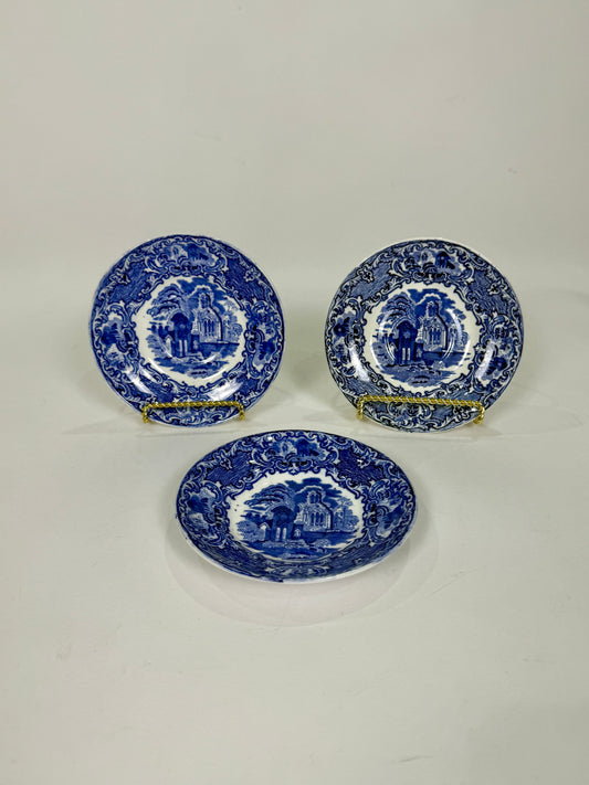 George Jones & Sons Blue and White Transferware Plates