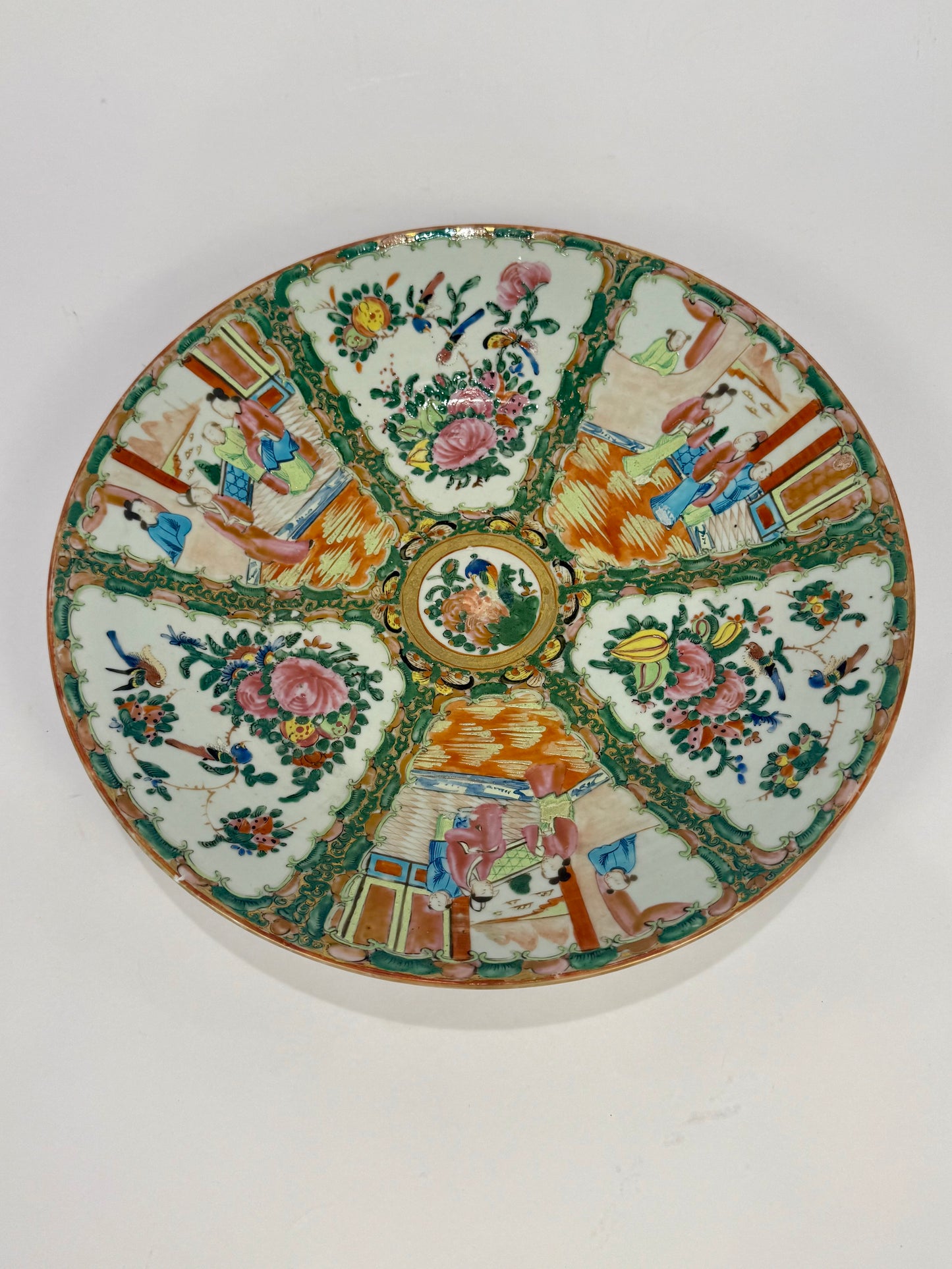 Large 19th Century Chinese Famille Rose Porcelain Platter