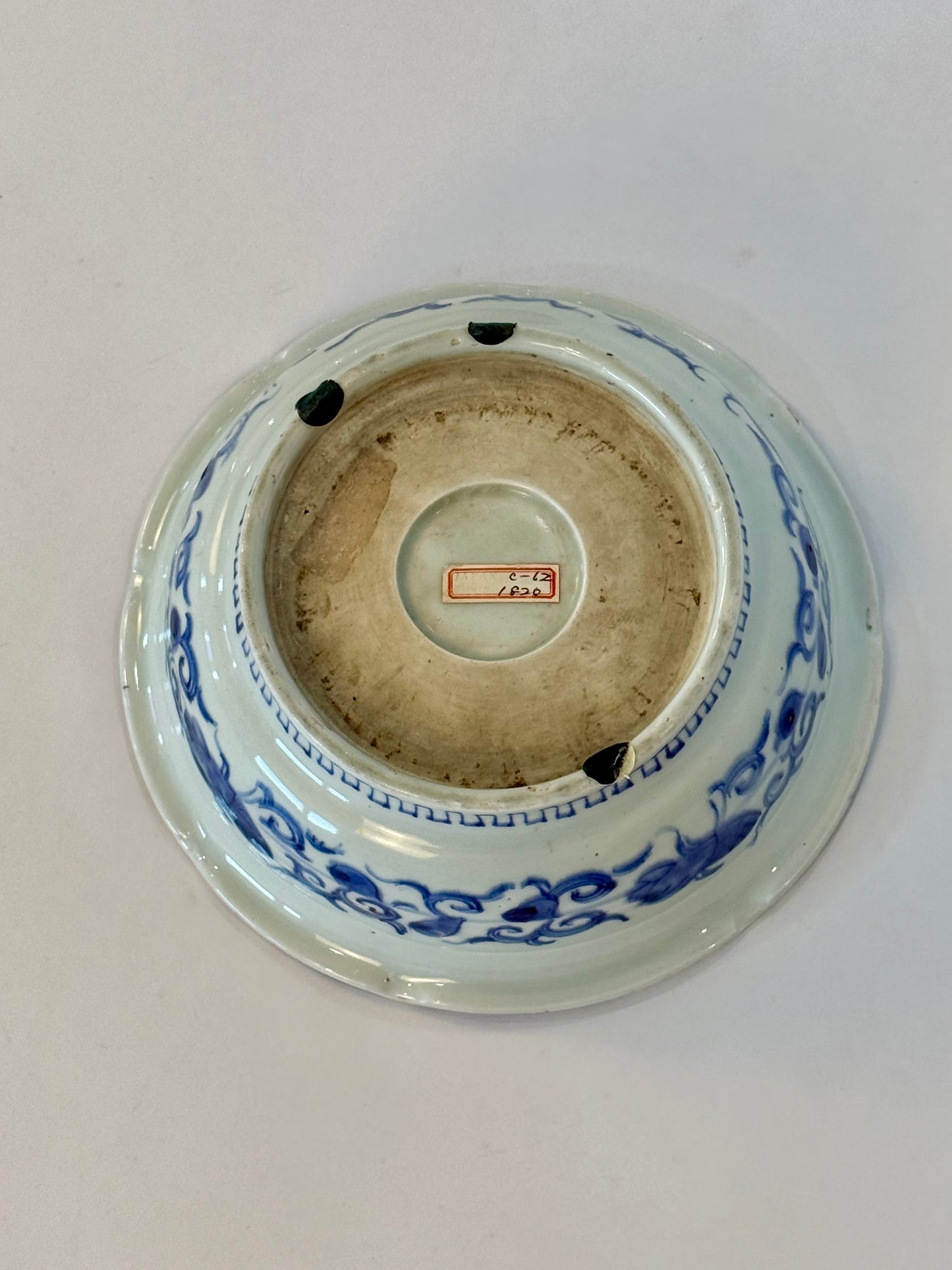 Antique Japanese Arita Ware Blue and White Bowl